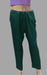 Bottle Green Straight Pants. Soft Breathable Fabric | Laces and Frills - Laces and Frills