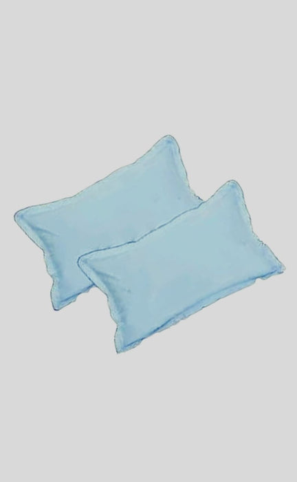 Plain Multi Colour Cotton Pillow Covers  (Set of 12 Piece) - Laces and Frills