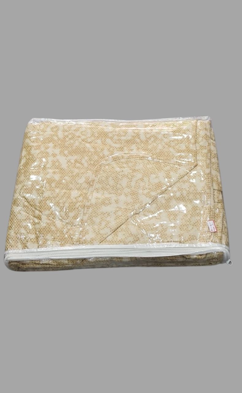 Creame Blanket | Dohar. Abstract Soft & Cozy. One Double bed Reversible | Laces and Frills - Laces and Frills