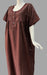 Maroon Garden Soft Cotton 6XL Nighty . Soft Breathable Fabric | Laces and Frills - Laces and Frills