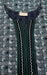 Navy Blue/Green Checks Spun Free Size Nighty. Flowy Spun Fabric | Laces and Frills - Laces and Frills