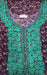 Maroon/Sea Green Embroidery Soft 3XL Nighty. Soft Breathable Fabric | Laces and Frills - Laces and Frills
