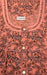 Light Orange Flora Soft Free Size Nighty  . Soft Breathable Fabric | Laces and Frills - Laces and Frills