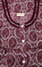 Maroon Leaf Soft Free Size Nighty  . Soft Breathable Fabric | Laces and Frills - Laces and Frills