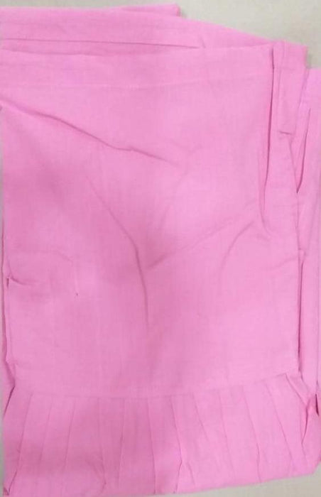 Light Candy Pink Pure Cotton Free Size Salwar Bottom - Laces and Frills