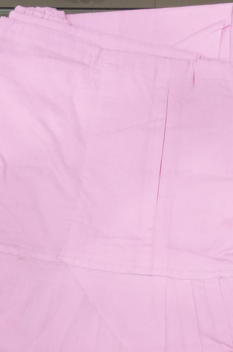 Baby Pink Pure Cotton Free Size Salwar Bottom - Laces and Frills