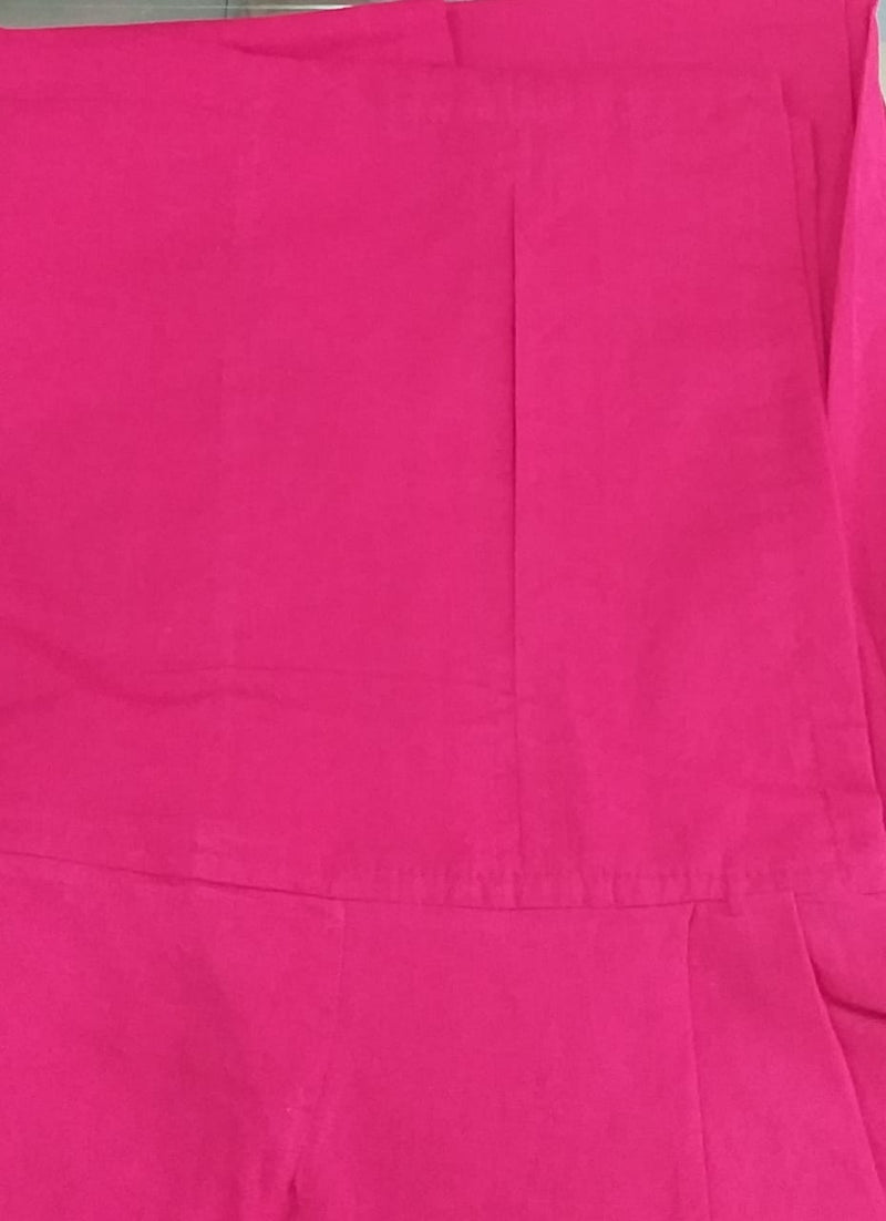 Rani Pink Pure Cotton Free Size Salwar Bottom - Laces and Frills