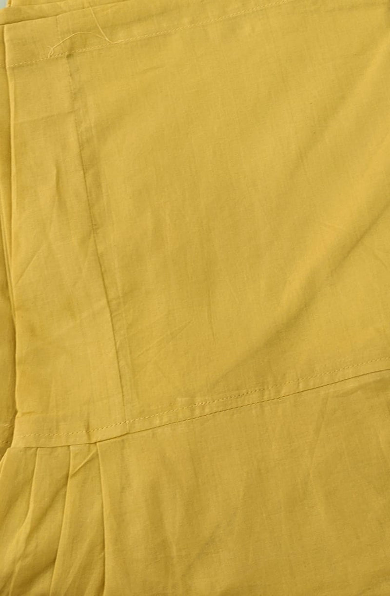 Beige Pure Cotton Free Size Salwar Bottom - Laces and Frills