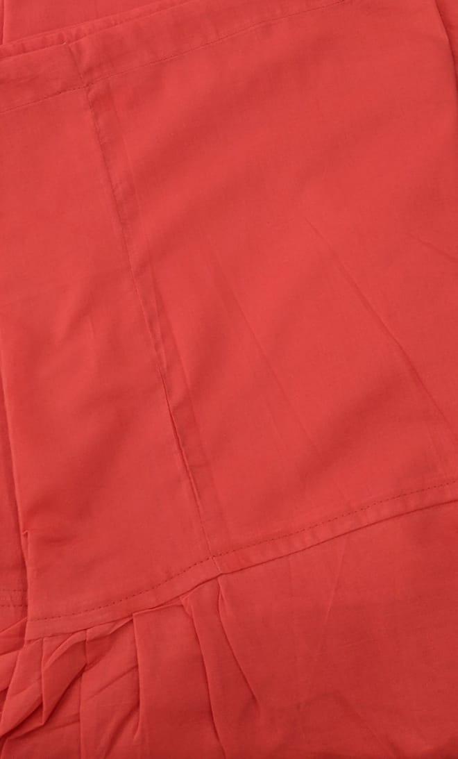 Orange Pure Cotton Free Size Salwar Bottom - Laces and Frills