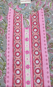 Beige Garden Jaipuri Cotton Kurti. Pure Versatile Cotton. | Laces and Frills - Laces and Frills