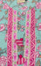 Green/Pink Garden Jaipuri Cotton Kurti. Pure Versatile Cotton. | Laces and Frills - Laces and Frills
