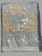 Mehndi Green Mughal Double Bedsheet with Pillow Covers|108" x 108"| Laces and Frills - Laces and Frills