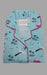 Sky Blue Flamingo Women's Cotton Printed Night Suit Set | Pure Cotton Hosiery | Laces and Frills - Laces and Frills