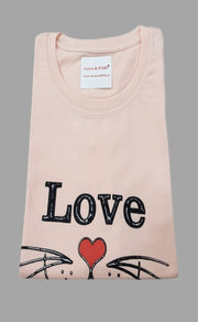 Peach Women's Cotton Printed Shorts Set | Pure Cotton Hosiery | Laces and Frills - Laces and Frills