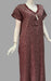 Maroon Flora Spun Free Size Nighty. Flowy Spun Fabric | Laces and Frills - Laces and Frills