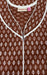 Rust Maroon Butta Pure Cotton Free Size Nighty . Pure Durable Cotton | Laces and Frills - Laces and Frills