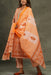 Peach/Orange Floral Kurti With Pant And Dupatta Set  .Pure Versatile Cotton. | Laces and Frills - Laces and Frills