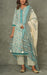 Off White/Turquoise Blue Floral Kurti With Pant And Dupatta Set  .Pure Versatile Cotton. | Laces and Frills - Laces and Frills