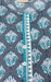 Ash Grey/Sea Green Motif Jaipuri Cotton Short Kurti. Pure Versatile Cotton. | Laces and Frills - Laces and Frills