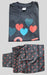 Ash Grey Hearts Girls Printed Night Suit Set . Girls Night Wear | Laces and Frills - Laces and Frills