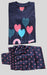Navy Blue Hearts Girls Printed Night Suit Set . Girls Night Wear | Laces and Frills - Laces and Frills