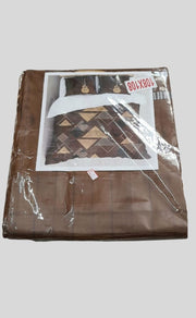 Mustard Brown Guitar Double Bedsheet with Pillow Covers/108" x 108" - Laces and Frills