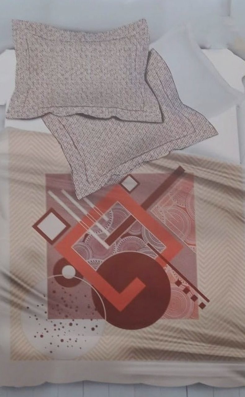 Brown Double Bedsheet with Pillow Covers/108" x 108" - Laces and Frills