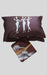 Dark Maroon Double Bedsheet with Pillow Covers/108" x 108" - Laces and Frills