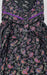 Black/Purple Garden Spun Feeding Nighty. Flowy Spun Fabric | Laces and Frills - Laces and Frills