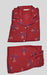 Red Floral Spun Large (L) Night Suit | Flowy Spun Fabric | Laces and Frills - Laces and Frills