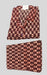 Maroon Block Print Cotton Large (L) Night Suit | Pure Durable Cotton | Laces and Frills - Laces and Frills