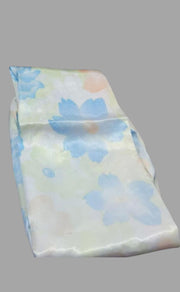 Sky Blue Satin Spaghetti Top Medium  3/4 th Night Suit - Laces and Frills