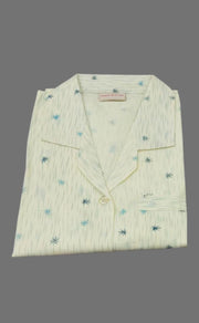 Lemon Yellow Cotton Large ( L ) Night Suit| Pure Cotton | Laces and Frills - Laces and Frills