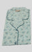 Pista Green Leaves Cotton Large (L) Night Suit - Laces and Frills
