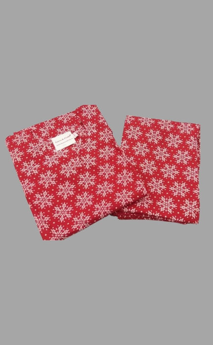 Red Star Cotton Large (L) Night Suit - Laces and Frills