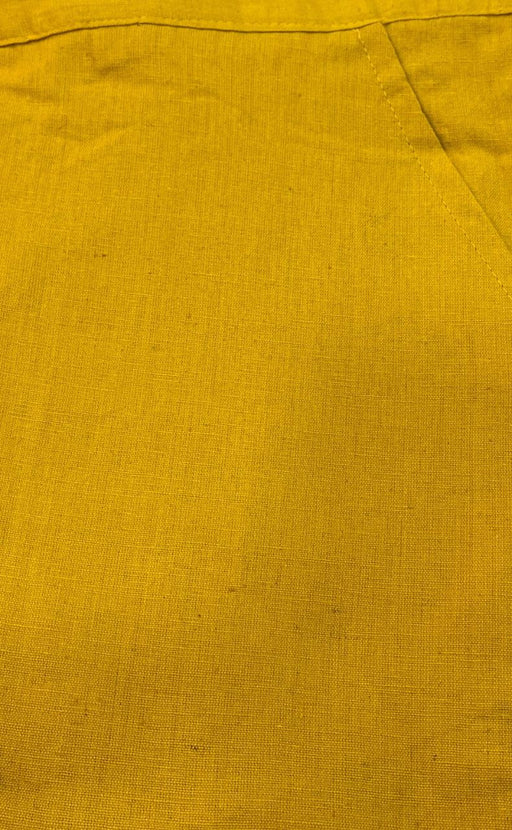 Yellow Straight Pants . Pure Cotton Fabric | Laces and Frills - Laces and Frills