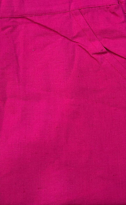 Rani Pink Straight Pants . Pure Cotton Fabric | Laces and Frills - Laces and Frills