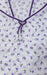 White/Lavender Rose Extra Large Nighty.Soft Breathable Fabric | Laces and Frills - Laces and Frills