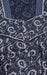Navy Blue Motif XL Spun Feeding Nighty. Flowy Spun Fabric | Laces and Frills - Laces and Frills