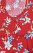 Red Floral Soft Cotton Feeding XL Nighty . Soft Breathable Fabric | Laces and Frills - Laces and Frills