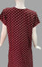 Maroon Dots Spun Extra Large Nighty. Flowy Spun Fabric | Laces and Frills - Laces and Frills
