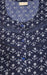 Navy Blue Tiny Flora Soft Free Size Large Nighty . Soft Breathable Fabric | Laces and Frills - Laces and Frills