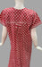 Maroon Dots Pure Cotton Extra Large Nighty .Pure Durable Cotton | Laces and Frills - Laces and Frills