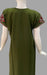Green Embroidery Soft Extra Large Nighty . Soft Breathable Fabric | Laces and Frills - Laces and Frills