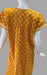 Yellow Leaf Full Open Pure Cotton XXL Nighty .Pure Durable Cotton | Laces and Frills - Laces and Frills