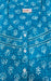Sky Blue Leaf Pure Cotton Feeding XXL Nighty . Pure Durable Cotton | Laces and Frills - Laces and Frills