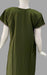 Green Embroidery Soft Extra Large Nighty . Soft Breathable Fabric | Laces and Frills - Laces and Frills