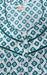 White/Sea Green Geometric Pure Cotton 4XL Nighty . Pure Durable Cotton | Laces and Frills - Laces and Frills
