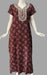 Maroon Garden Spun Free Size Nighty . Flowy Spun Fabric | Laces and Frills - Laces and Frills
