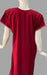 Maroon Embroidery Soft Free Size Nighty. Soft Breathable Fabric | Laces and Frills - Laces and Frills